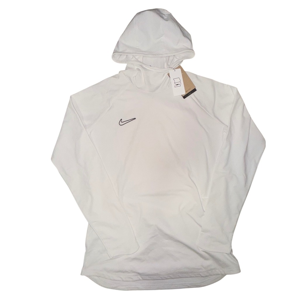 Nike Dri-FIT Hoodie Slim Fit Training Sporty Athleisure White S